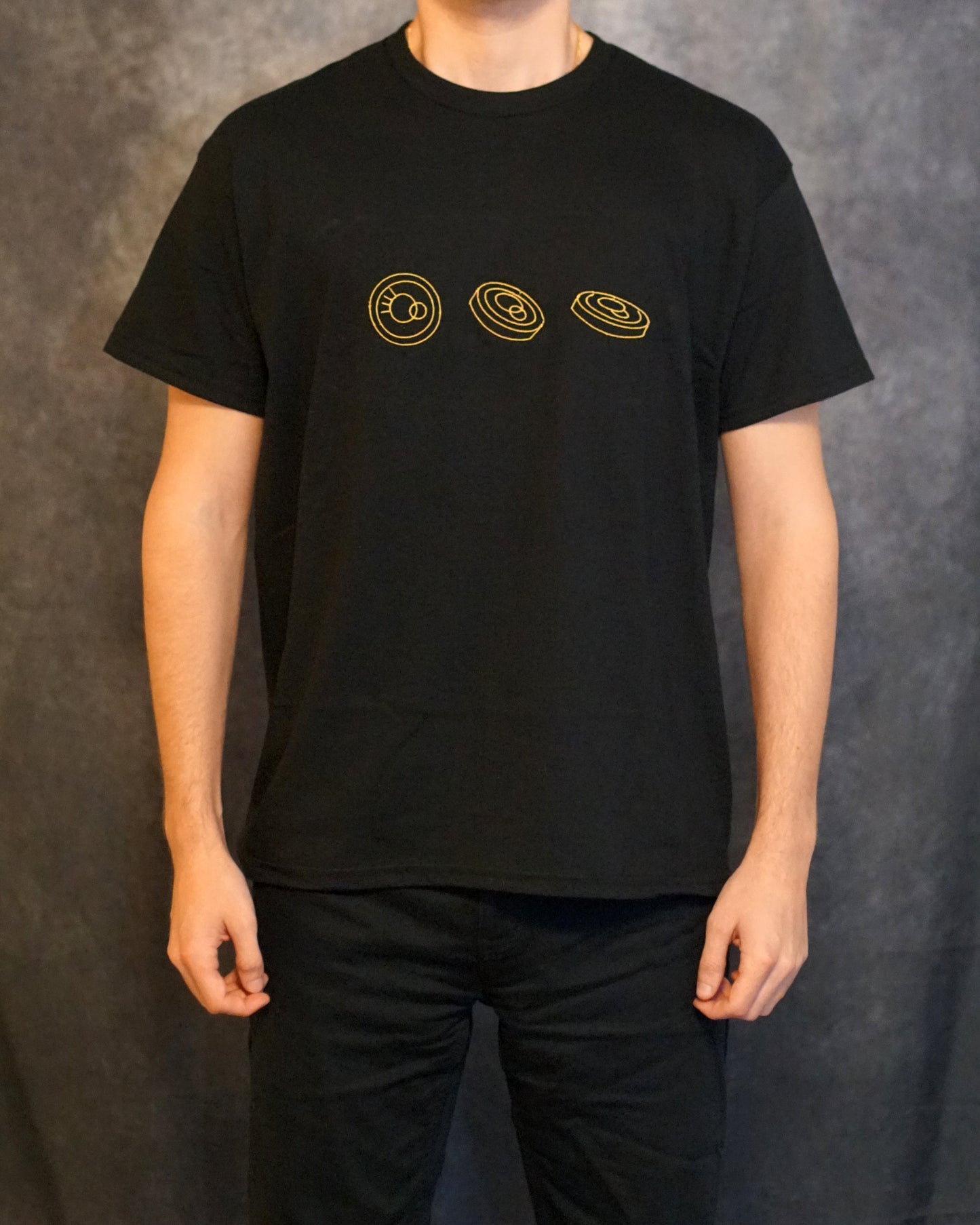 Fear and Hunger Coin Flip Embroidered T-Shirt – Premium Custom Apparel