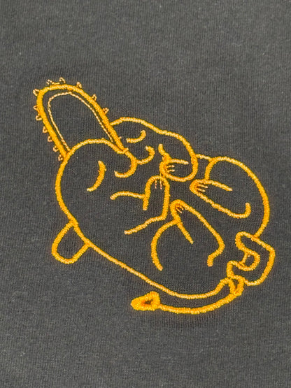 Pochita Sleeping T-Shirt - Chainsaw Man - Embroidery