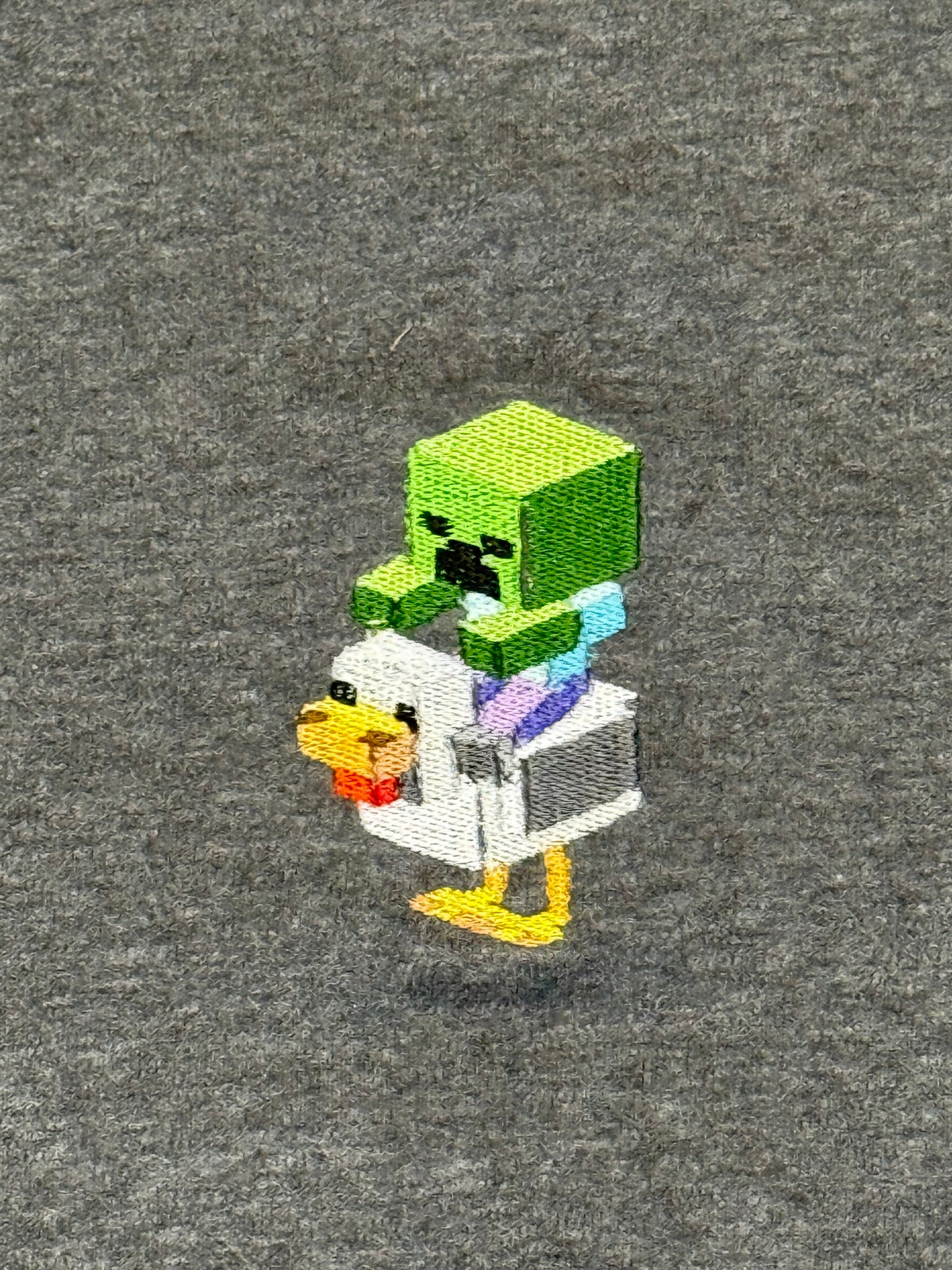 Chicken Jockey T-Shirt - Minecraft - Embroidery