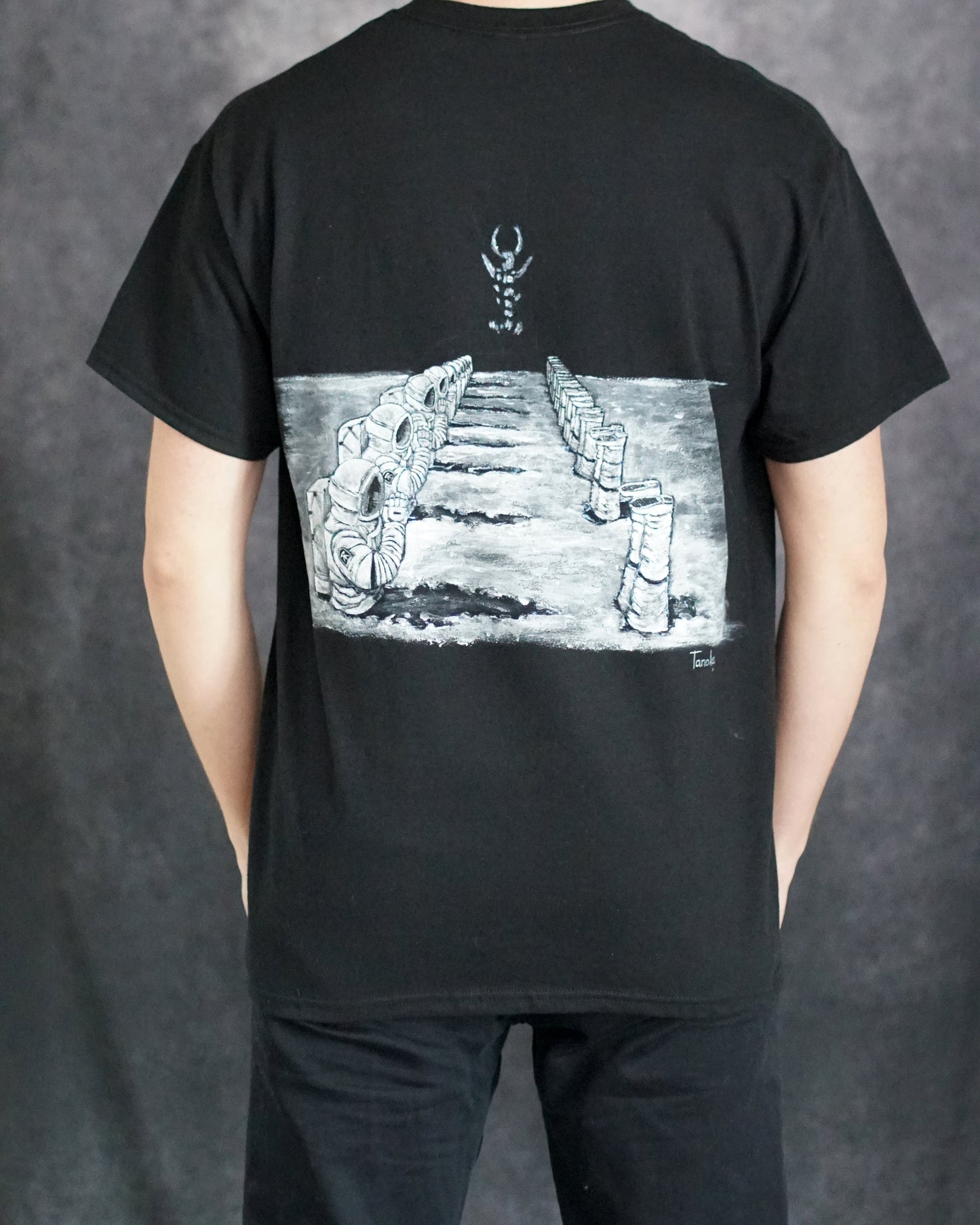 Chainsaw Man Darkness Devil Hand-Painted T-Shirt – Limited Edition